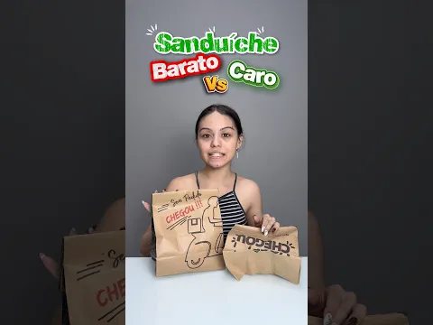 Sanduíche mais barato VS caro #foryou #youtubeshorts #shorts #shortsyoutube #fy #foryoupage