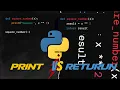 print vs return statement
