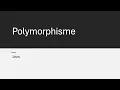 Polymorphism in Java