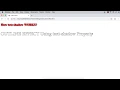 Outline Effect using CSS text-shadow Property