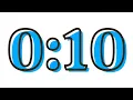 Blue Shadow 10 Second Timer Clean Minimal Countdown