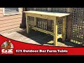 75 Outdoor Bar Farm Table