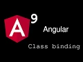 Angular 9 Tutorial Class Binding