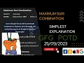 Maximum Sum Combination gfg potd today POTD GFG Problem of the Day C Java CodeThurst