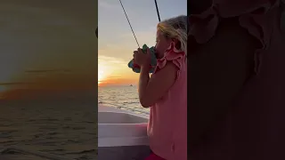 Blow a Conch Shell at Sunset in the Bahamas 🌅🐚 #boatlife #biminibliss