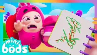 Bencana Lukisan Minibods! 🎨💥  Kartun Lucu Anak Anak | Oddbods Malay