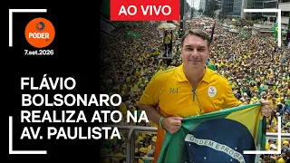 Ao Vivo: Flávio Bolsonaro realiza ato na Av. Paulista