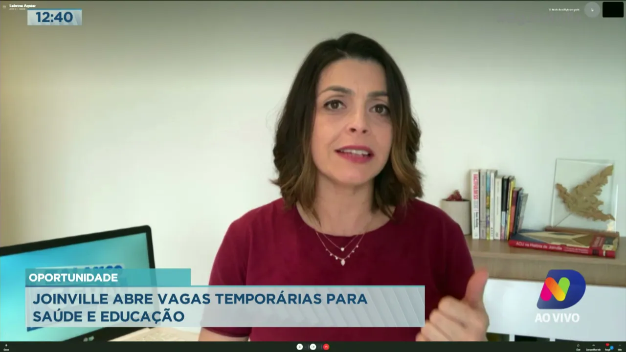 Oportunidade: Joinville abre vagas temporárias para saúde e educação