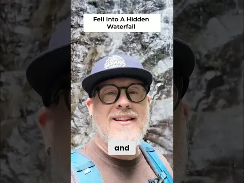 Hidden Waterfall Discovery: Jungle Hike Adventure! #shorts