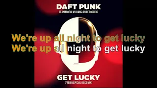 Download Daft Punk \u0026 Pharell Williams - Get Lucky [Lyrics Audio HQ] MP3