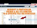 LIVE How to Redirect any Directory to a File via htaccess in cPanel