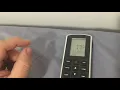 How to change a Air max Ac inverter from Celsius to Fahrenheit with just two buttons and lock it
