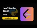 872 Leaf-Similar Trees Python Leetcode