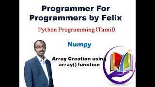 Python Numpy Array creation using array Tamil