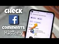 How to Check Facebook Comments History