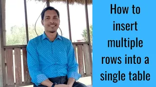 MySQL Tutorial for Beginners How to insert multiple rows into a single table