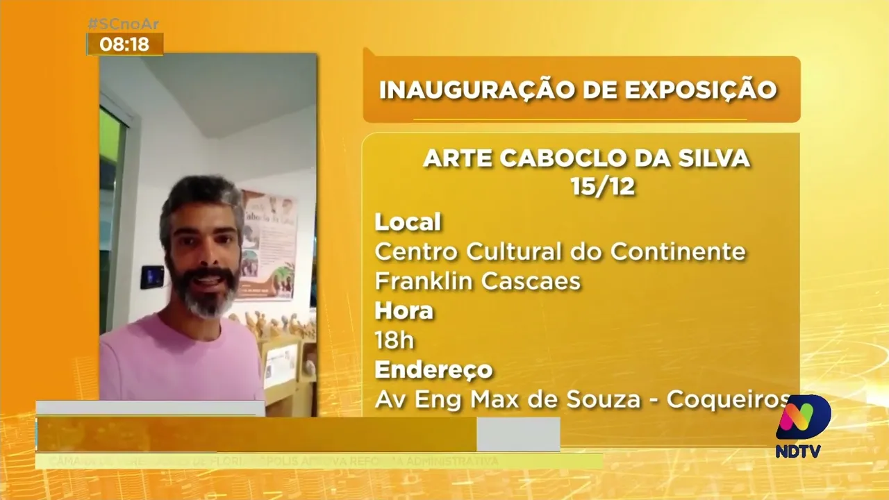 Exposição do ceramista Davi da Silva acontece nesta quinta-feira em Florianópolis