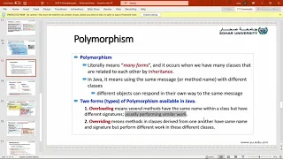 polymorphism method overriding method overloading java basics part 15 sohar university