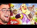 Download Lagu Reacting to HELLO NEIGHBOR The SONG!