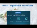 TypeScript Array extension methods concat copyWithin and entries