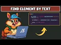 How to Find Element by Text in Javascript
