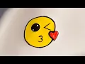 How To Draw The Kissing Emoji