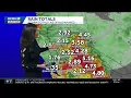 Northern California rain totals Feb 18 update at 9 a m