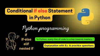 if-else Conditional Statement In Python Beginners Tutorial In Hindi