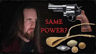 Is an Ancient Sling Comparable to .44 Magnum?