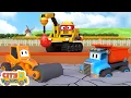 Download Lagu Super excavator rebuild new bridge -Excavator,Bulldozer, crane truck and loader for kids.