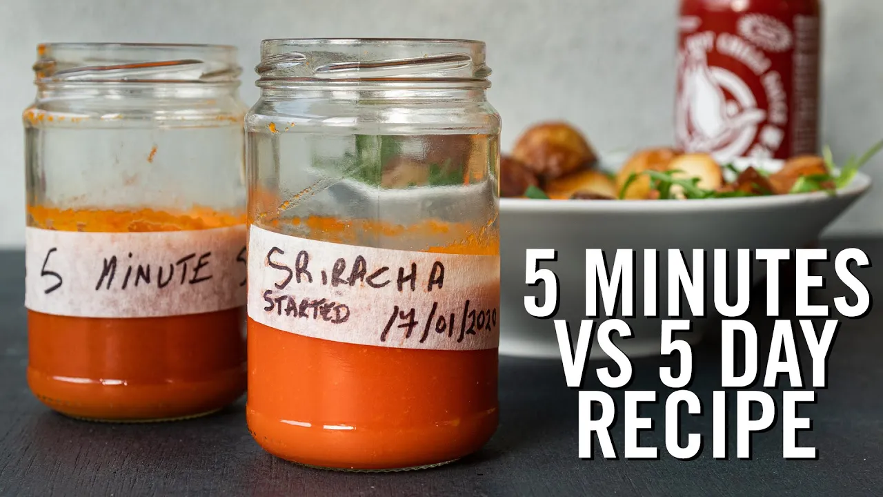 Sriracha Recipe   Homemade   5 Minute vs 5 Day recipe