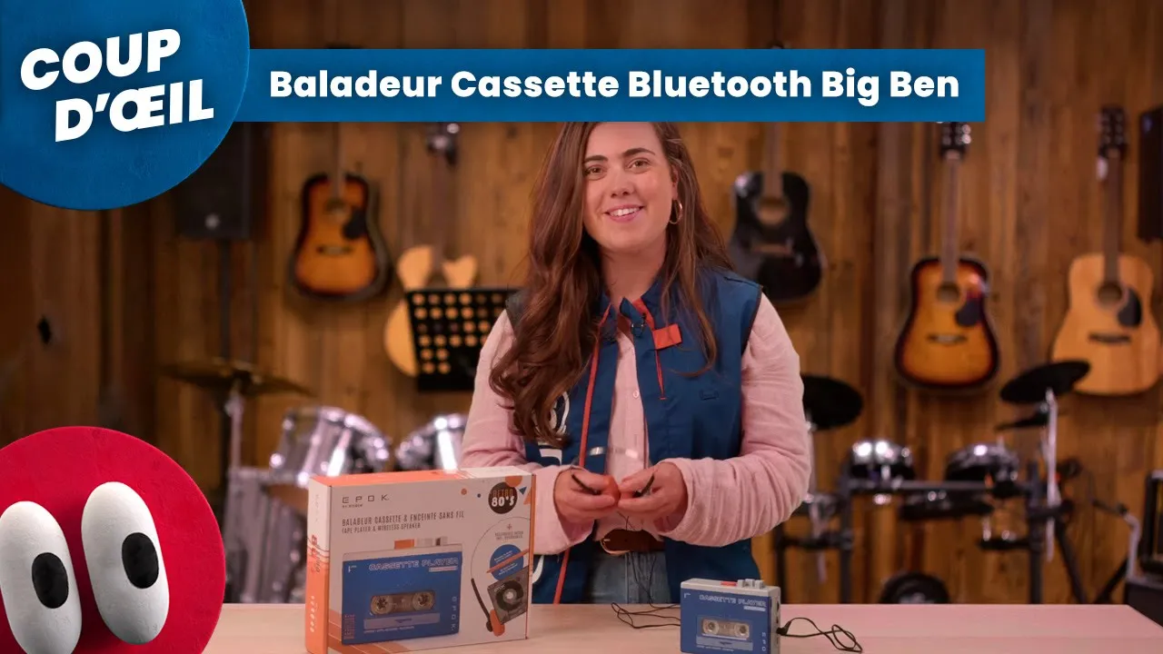 Cultura — Cultura — Baladeur Cassette Bluetooth Big Ben (YouTube video ad)
