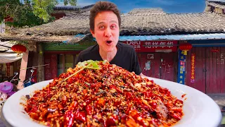 Death by Chili!! SPICIEST CHINESE FOOD in Hanzhong, China!