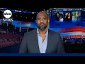 Harris campaign communications director Michael Tyler gives of her DNC speech