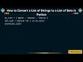 How to Convert a List of Strings to a List of Sets in Python