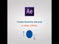 Create Realistic Bouncing Ball Effect in Adobe After Effects Using Graph Editor Tutorial