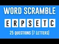 Scrambled Word Games - Guess the Word Game 7 Letter Words Word Scramble Game