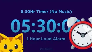 5 Hour 30 minute Timer 1 Hour Loud Alarm