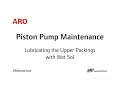 Lubricating the ARO Piston Pump ARO Piston Pump Operation Maintenance