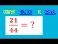 CONVERT FRACTION TO DECIMAL