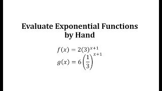 Evaluate Exponential Functions Base 3 and