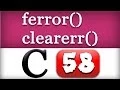ferror clearerr Functions in C Programming Language Tutorial