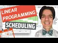 Linear Programming Employee Scheduling with Excel Solver