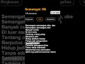 Lagu Lirik Lagu Semangat OK - Momonon