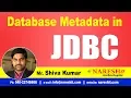 JDBC Tutorials Database Metadata Advanced Java Mr Shiva Kumar
