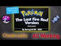 pokemon the last fire red all cheats in one