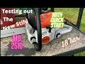 Testing the New Stihl chainsaw ms 251c 18 bar
