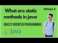 what are static methods in java java tutorial