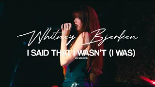 Whitney Bjerken - i said that i wasn't... (i was) LIVE at Bogg's Social