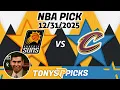 Phoenix Suns vs Cleveland Cavaliers Pick 25 NBA Pick Prediction